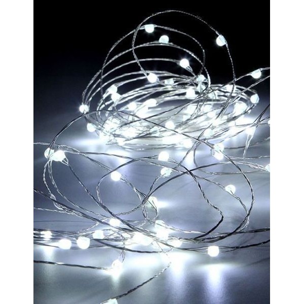 XMAS Гирлянда серебряный провод таймер пульт ДУ режимы 6Вт 30M 220V+USB W-2 SILVER LINE (50
