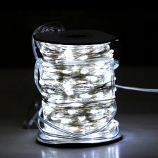 XMAS Гирлянда серебряный провод таймер пульт ДУ режимы 6Вт 50M 220V+USB W-2 SILVER LINE (30