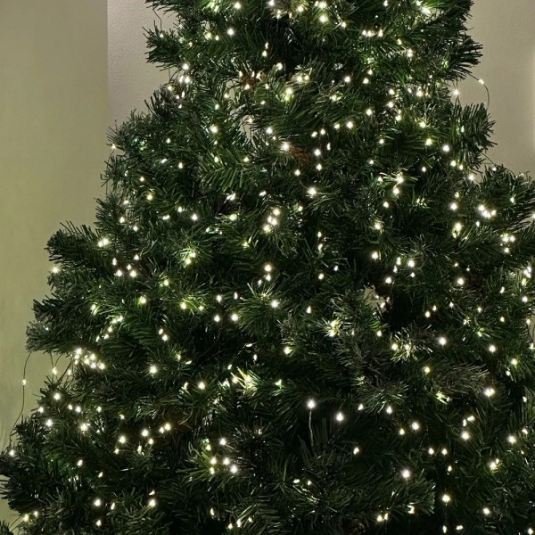 XMAS Гирлянда зеленый провод таймер пульт ДУ режимы 6Вт 30M 220V+USB W-2 GREEN LINE (50
