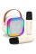 Набір для караоке Magic Karaoke K12 з Bluetooth-колонкою і 2 мікрофонами та RGB підсвіткою, Бежевий