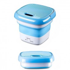 Портативная мини стиральная машинка со сложным ведром Maxtop подключение USB объем складная стиралка 10л