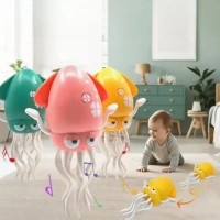 Аккумуляторная игрушка со световыми и звуковыми эффектами Танцующий кальмар. Танцующий осьминог Тренд