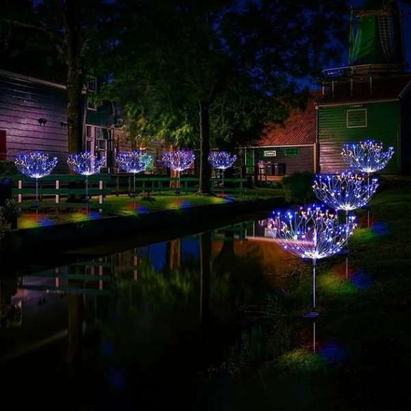 Садовый фонарь на солнечной батарее Фейерверк, 200 led
