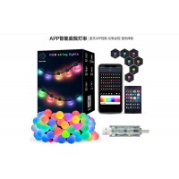 Гирлянда Smart Матовый шарик (SFK-03) 10м APP Bluetooth (USB) + пульт 