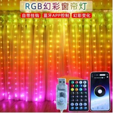 Гирлянда Штора (SFK-06) 3*3 APP Bluetooth (USB