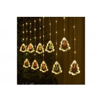 Гирлянда Штора SFK-22 елки теплый цвет 3*0,8 м