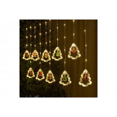 Гирлянда Штора SFK-22 елки теплый цвет 3*0,8 м