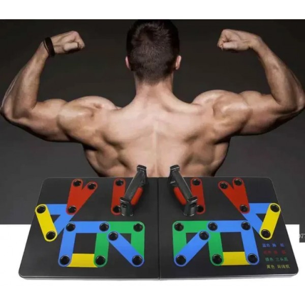Доска для отжиманий Foldable Push Up Board 14 в 1 упор для отжиманий подставки для отжиманий
