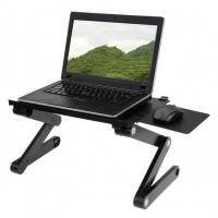 Столик трансформер для ноутбука Laptop Table T8 Складна підставка для охолодження