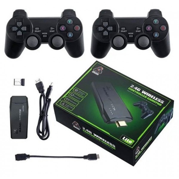 Игровая приставка для телевизора Data Frog M8 64G, 4К с двумя беспроводными джойстиками 10000 игр (M8-y)
