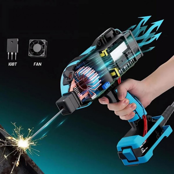 Электросварка ARC 120 220V с маской и щеткой компактный сварочный аппарат для работы с металлом