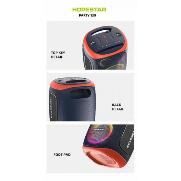Колонка Bluetooth HOPESTAR PARTY130 LED Black