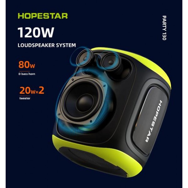 Колонка Bluetooth HOPESTAR PARTY130 LED Black