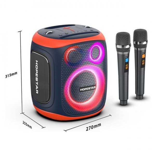 Колонка Bluetooth HOPESTAR PARTY130 LED Black