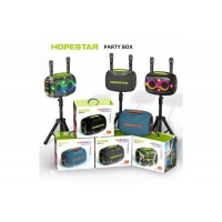 Беспроводная Bluetooth колонка HOPESTAR PARTYBOX, 120 ВТ с двумя микрофонами