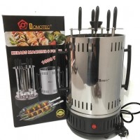 Электрошашлычница Domotec MS-7781 1000 Вт 6 шампуров Черная