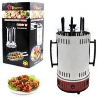 Электрошашшличница Domotec MS-7783 1000W BBQ на 6 шампуров из нержавеющей стали Красная 7134