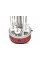 Электрошашшличница Domotec MS-7783 1000W BBQ на 6 шампуров из нержавеющей стали Красная 7134
