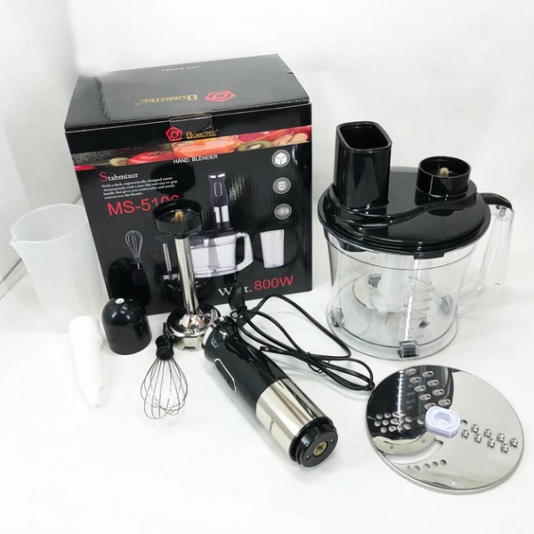 Блендер погружной многофункциональный 5-в-1 Domotec MS-5106 800 W