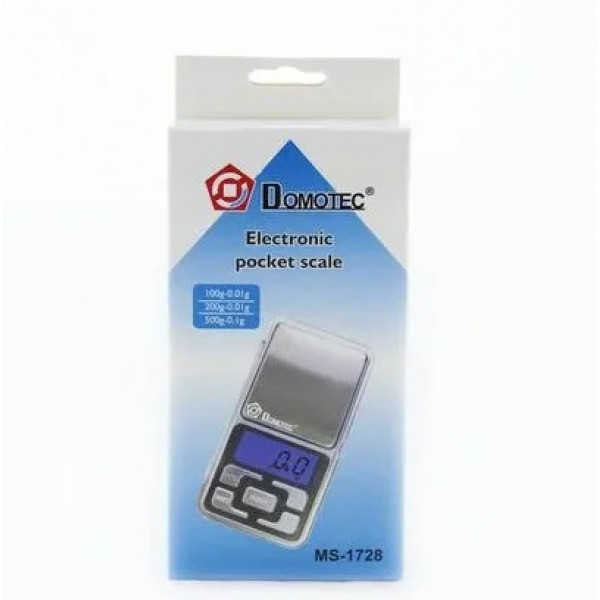 Кишенькові ювелірні ваги Domotec ACS 500g/0.1g MS 1724C