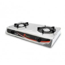 Газовая настольная плита Domotec MS-6606 две конфорки 2,2кВт х 2