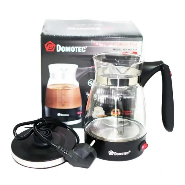 Электрическая турка Domotec MS-128 кофеварка 0.5 л 600 Вт черная