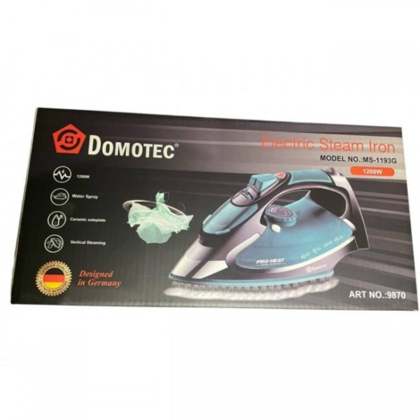 Паровой утюг с керамической подошвой Domotec MS 1193G iC227