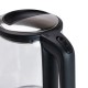 Електричний чайник з підсвічуванням Domotec MS-7943 1.7л боросилікатне скло 1500 Вт Чорно-Сірий