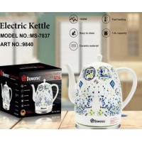 Електричний чайник керамічний Domotec MS-7837 1.4 л з термомалюнком Мозаїка та захистом від перегріву