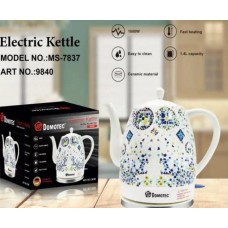 Электрический керамический чайник Domotec MS-7837 1.4 л с термоизображением Мозаика и защитой от перегрева.