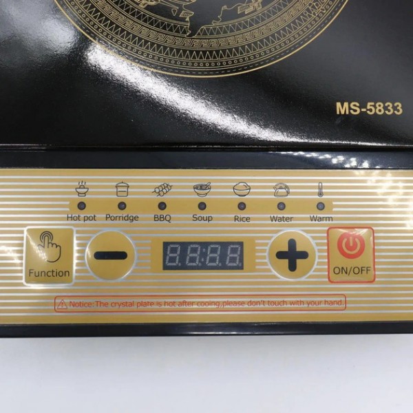 Плита настольная индукционная 2000 Вт, Domotec MS 5833 / Электрическая плита / Сенсорная электроплита