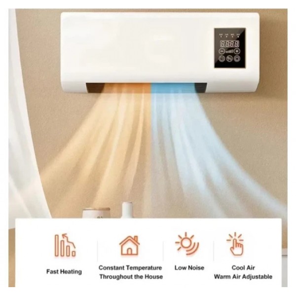Кондиционер настенный Alfarid Wall Mounted Mobile Air Conditioning 2 кВт 55x12x24см Белый