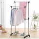 Телескопическая стойка для одежды Double pole Мини, Переносная вешалка, Подставка для одежды