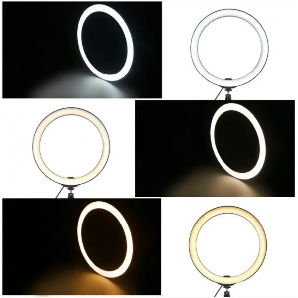 Светодиодная кольцевая Led лампа Ring Fill Light 30 cм с держателем для телефона QX-300