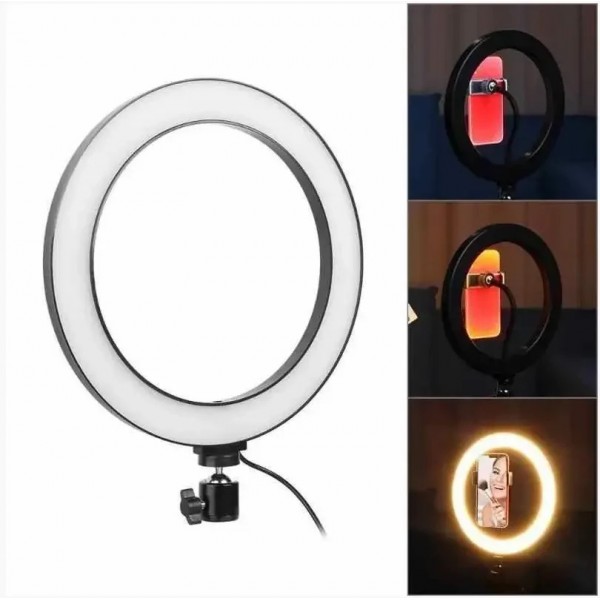 Светодиодная кольцевая Led лампа Ring Fill Light 30 cм с держателем для телефона QX-300