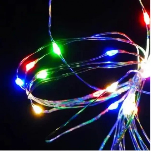 Xmas Гірлянд 30 Led 3M (Copper) Мідний дріт (Крапля Роси) M MULTI Працює від батарейок+USB FM227