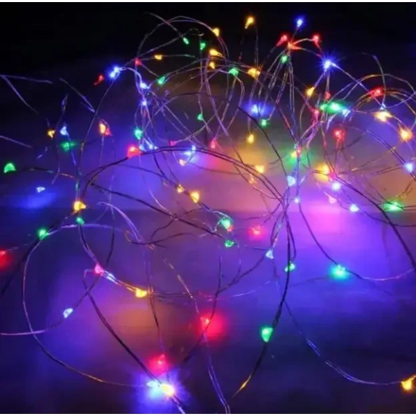 Xmas Гірлянд 30 Led 3M (Copper) Мідний дріт (Крапля Роси) M MULTI Працює від батарейок+USB FM227