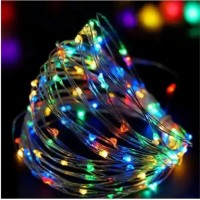 Xmas Гирлянд 30 Led 3M (Copper) Медная проволока (Капля Росы) M MULTI Работает от батареек+USB FM227