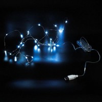 Xmas гирлянд 30 Led 3 м (Copper) медной проволоке (Капля росы) B BLUE работает от батареек+USB Топ продаж