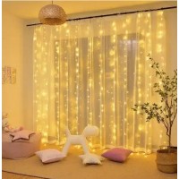Xmas гирлянда 320 LED (Водопад 3M*2M) теплый белый 