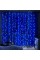 Гирлянда штора Водопад 480 LED 3,0х3,0м Синяя светодиодная гирлянда для декора окон вечеринки праздника 
