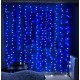 Гирлянда штора Водопад 480 LED 3,0х3,0м Синяя светодиодная гирлянда для декора окон вечеринки праздника 