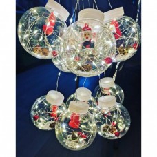 Xmas гирлянда микс 4 вида 200L WW-1 Copper curtain ball lamp WW Тёп.белый 3M*1.5M 