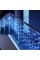 Xmas гирлянда LED 120 3.3Line Short curtain (Сосульки/Бахрома) B-1 Синяя 5Mетров Ул.+соед. Белый