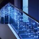 Xmas гирлянда LED 120 3.3Line Short curtain (Сосульки/Бахрома) B-1 Синяя 5Mетров Ул.+соед. Белый