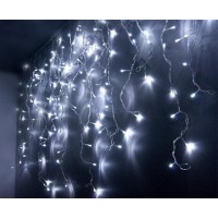 Гирлянда LED 120 3.3Line Short curtain (Сосульки/Бахрома) W-1 Белая 5 Mетров Ул.+соед.Белый