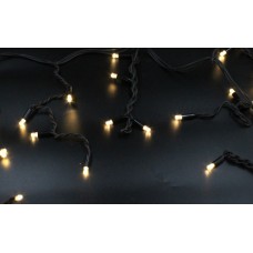 Xmas гирлянда LED 120 3.3Line Short curtain (Сульки/Бахрома)WW-2 5Mетров Теп.белый Ул.+соедЧерн
