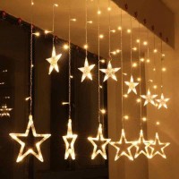Гирлянда-бахрома Stars Curtain 12-WW 0.8*0.5 м белый-теплый 3 м