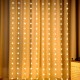 XMAS Гирлянда штора Звездопад 120L на медной пров CURTAIN 3M*180CM Теплый Белая 