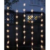 XMAS Гирлянда штора Звездопад 60L на медной пров 3M*90CM Теплый Белый WW